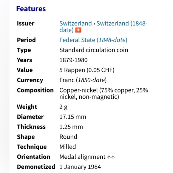 🎈$5 add on - 1913 Switzerland 5 Rappen - Picture 3 of 6